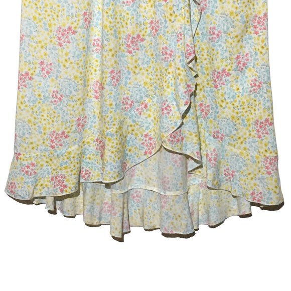 NWOT Gypsy & Jade Floral Maxi Sun Dress with Ruffles Size Medium - Picture 4 of 8